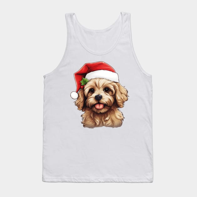 Cavoodle Labradoodle Christmas Tank Top by MZeeDesigns